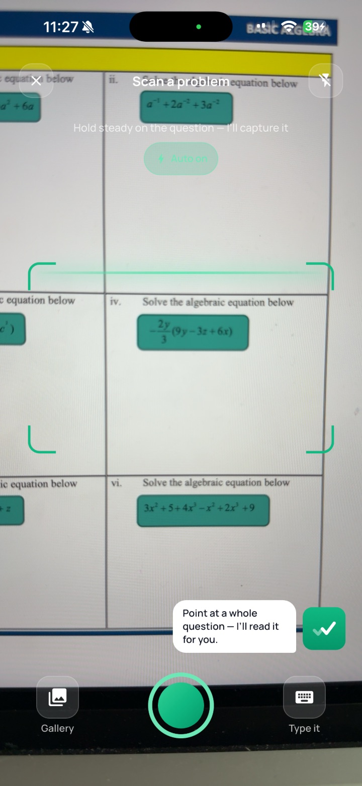 Scanning a worksheet